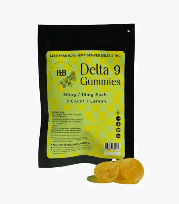 delta 9 gummy in yummy lemon