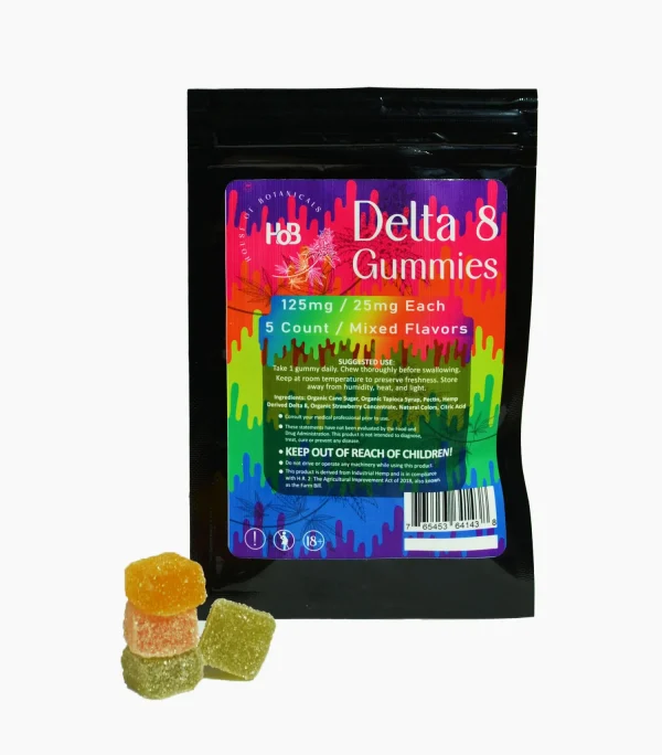 delta 8 gummy in assorted mixed flavors